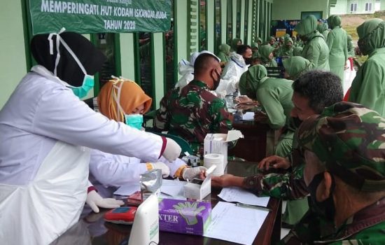 Kodim 0119/BM Berhasil Kumpulkan Kantong Darah Bantu UTD RS Munyang Kute Redelong