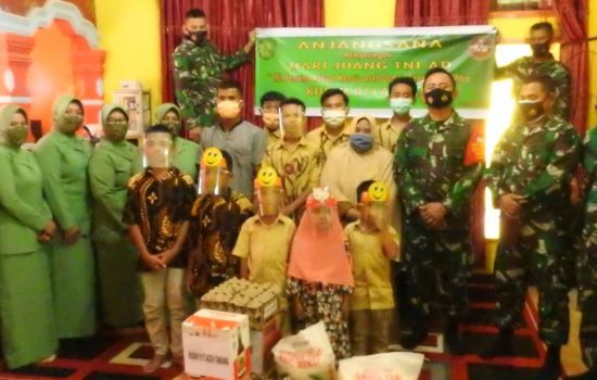 Peringatan Hari Juang Kartika (HJK), Kodim 0117/Aceh Tamiang Berikan Sembako ke Panti Asuhan Al-Hakim