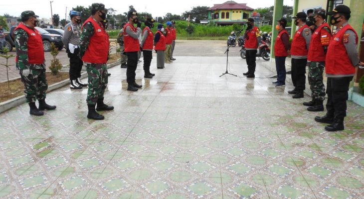 Kodim 0117/Atam Melaksanakan Apel Gabungan Yustisi Dalam Rangka Implementasi Perbup Kab. Aceh Tamiang Nomor 30