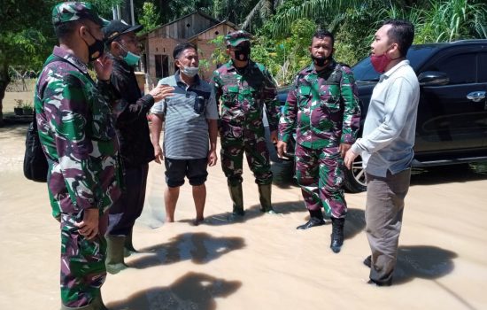 Dandim 0117/Atam Bersama Forkopimda Kabupaten Aceh Tamiang Tinjau Lokasi Banjir