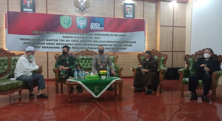 Dandim Aceh Utara” Kerukunan Beragama Menjadi Satu Wadah Bingkai NKRI
