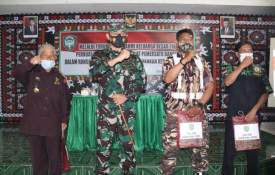Dandim 0106/Ateng Melaksanakan Silaturahmi Dengan Keluarga Besar TNI (KBT).