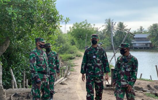 Damdim 0103/Aceh Utara Meninjau Langsung lokasi dan sasaran TMMD Reguler ke-112 di Kecamatan Muara Satu.
