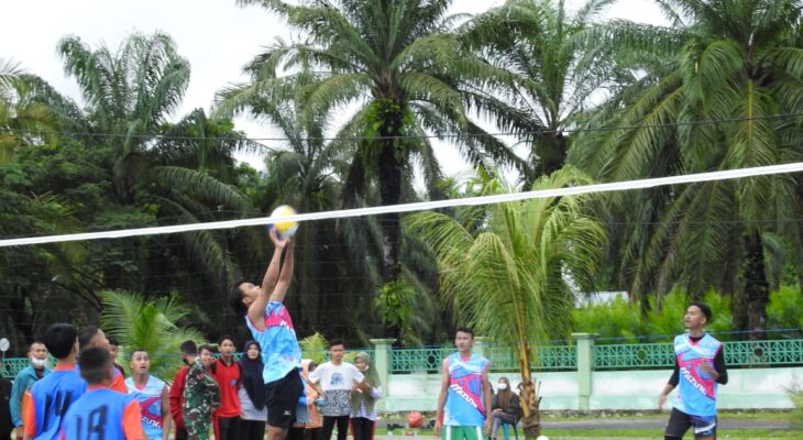 Pertandingan Volley Ball Awali Komsos Kreatif Kodim 0117/Aceh Tamiang