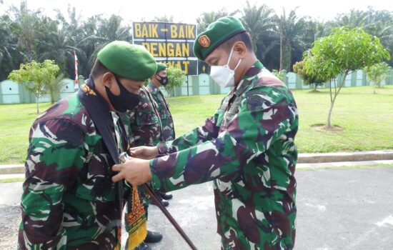 Dandim 0117/Atam Sambut Kepulangan Tiga  Anggota Purna Tugas Satgas Penebalan Apter di Kodam XVII Cendrawasih Papua