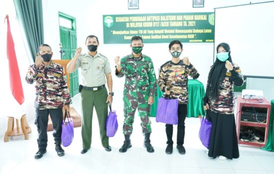 Kodim 0117/Aceh Tamiang Laksanakan Kegiatan Balatkom Dan Paham Radikal