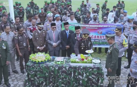 SEMANGAT HUT TNI KE 77 – TNI ADALAH KITA” Bersama Rakyat TNI Kuat”