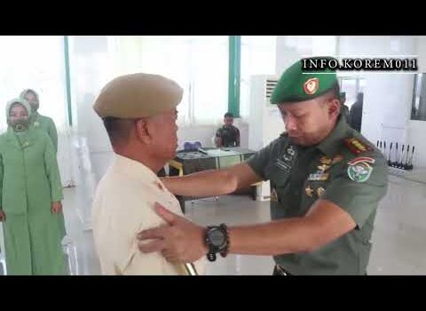 Prajurit TNI dan ASN Korem Naik Pangkat 2022