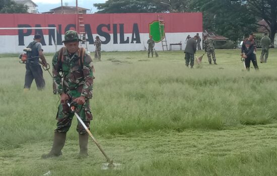 Sambut HUT TNI Kodim 0113/Gayo Lues laksanakan Apel pengecekan Kurve di Lapangan Pancasila