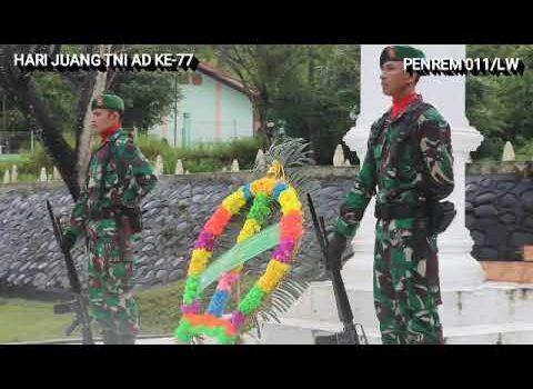 Momen Puncak Hari Juang TNI AD di Korem 011/Lilawangsa