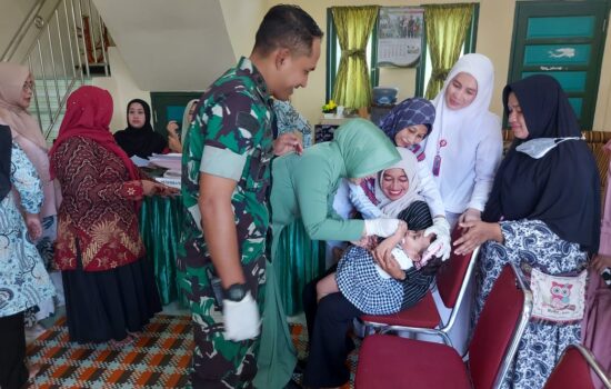 Pantau kesehatan ibu hamil dan balita Persit Kodim Aceh Utara Gelar Posyandu