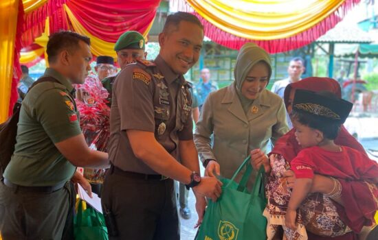 Danramil Beserta Anggota Sambut Kunjungan Kerja Dandim Aceh Utara ke Koramil 13/Baktiya
