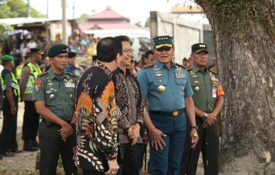 Danrem 011 menyambut kunjungan Presiden Republik Indonesia 