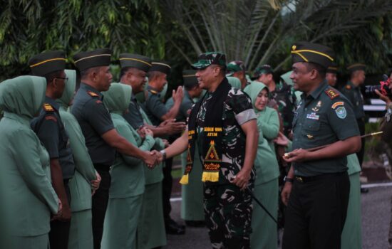 Arahan Danrem 011/LW Kepada Prajurit Saat Kunker ke Kodim Aceh Timur