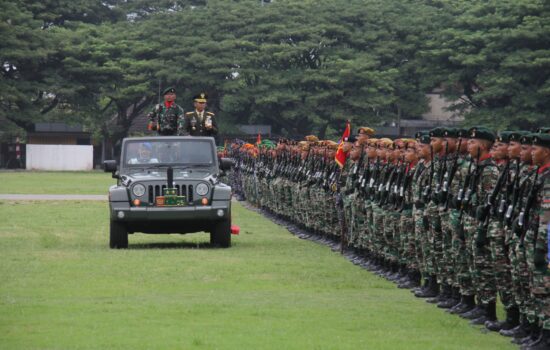 Upacara HUT TNI ke-78 Tahun 2023 di Kodam Iskandar Muda, “TNI Patriot NKRI Pengawal Demokrasi Untuk Indonesia Maju”