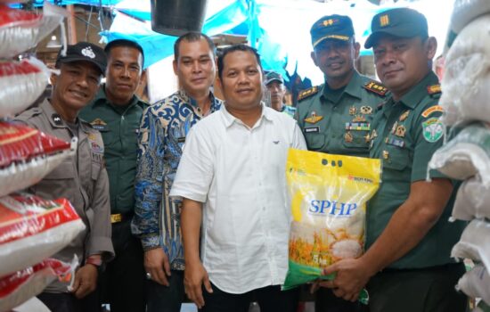 Dandim 0103/Aceh Utara Bersama Muspika Laksanakan Sidak Operasi Pasar