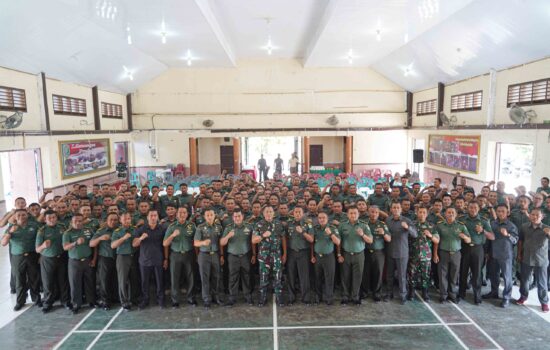 Tradisi Lebaran, Danrem 011/Lilawangsa Pamit Tugas ke Prajurit TNI Halal Bihalal Bermaafan